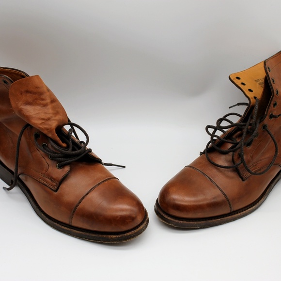 Ralph Lauren RRL Brown Leather Ankle Dress Boot - Picture 2 of 3